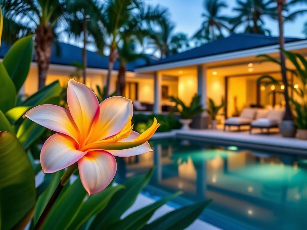 Poolside Tropical Makeover